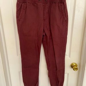 Aeropostale Red Joggers